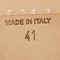 Pre Owned René Caovilla Pink Suede Crystals Embellished Flat Slides Size 41