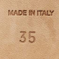 Pre Owned René Caovilla Blue Velvet Crystal Embellished Smoking Slippers Size 35