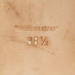 Pre Owned René Caovilla Cleo Size 38.5 Multicolor Satin Ankle Strap Sandals