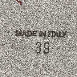 Pre Owned René Caovilla Blue Velvet Grace Pointed Toe Pumps Size 39