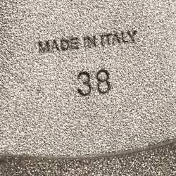 مملوكة مسبقًا René Caovilla Black Satin Ankle Wrap Flat Mule Sandals Size 38