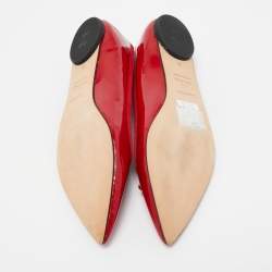 Repetto Red Patent Leather Bow Ballet Flats Size 42