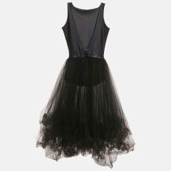 مملوكة مسبقًا Repetto Black Tulle Tutu long Dress XS