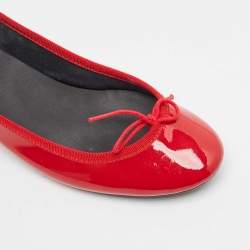 Repetto Red Patent Leather Block Heel Pumps Size 37