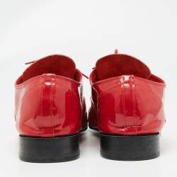 Repetto Red Patent Leather Slip On Derby Size 39