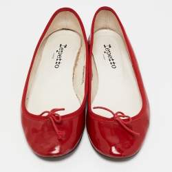 Repetto Red Patent Leather Ballet Flats Size 39