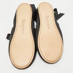 Repetto Black Leather Sophia Ballet Flats Size 38