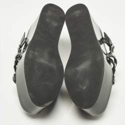 مملوكة مسبقًا Repetto Size 38 Black Patent Leather Platform Flats