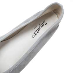 Repetto Grey Suede Leather Cendrillon Ballerina Flats Size 42