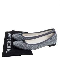 Repetto Glitter Fabric Ballet Flats Size 37