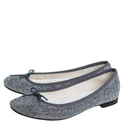 Repetto Glitter Fabric Ballet Flats Size 37