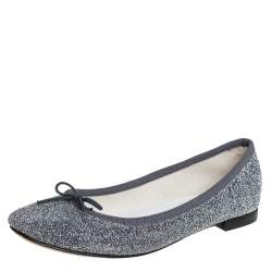 Repetto Glitter Fabric Ballet Flats Size 37