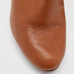 Repetto Brown Leather Platform Ankle Booties Size 40
