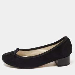 Repetto Black Suede Lili Flats Size 36.5