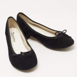 Repetto Black Suede Lili Flats Size 36.5