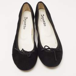 Repetto Black Suede Lili Flats Size 36.5