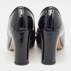 Repetto Black Patent Leather Round Toe Pumps Size 38