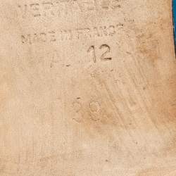 Pre Owned Repetto Blue Patent Leather Bow Ballet Flats Size 38