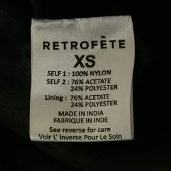 مملوكة مسبقًا Retrofete Black Tulle and Satin Embellished Ondine Dress XS