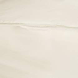 Retrofete Cream Satin Gathered Mini Dress S