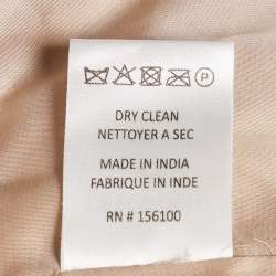 مملوكة مسبقًا Retrofete Beige Leopard Print Sequin Belted Midi Dress XS