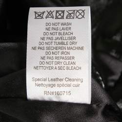 Pre Owned Retrofete Black Real Leather Hot Pants M