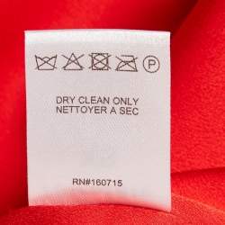 Pre Owned Retrofete Red Satin Silk Aries Dress XS