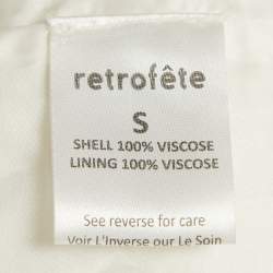 مملوكة مسبقًا Retrofete White Sequin Embellished Maxi Dress S  