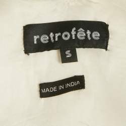 مملوكة مسبقًا Retrofete White Sequin Embellished Maxi Dress S  