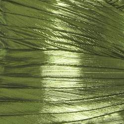 Pre Owned Retrofete Green Lamé Pleated Draped Waist Daniele Dress XS