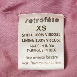 مملوكة مسبقًا فستان قصير بكتف واحد مرصع بالترتر أرجواني ريتروفيتي مقاس صغير جدًا