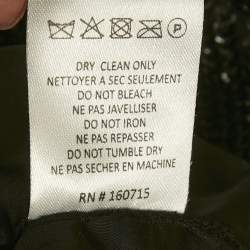 Pre Owned فسستان قصير بدون حمالات بتفاصيل فرو اصطناعي مرصع بالترتر ريتروفتي مقاس صغير جداً