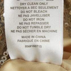 مملوكة مسبقًا فستان قصير مجمع قماش لامع فضي ريتروفيتي مقاس كبير