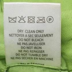 مملوكة مسبقًا طقم توب وتنورة ريتروفتي أخضر كريستال مقاس صغير جداً (إكسترا سمول)