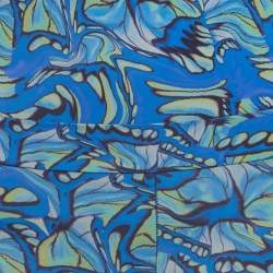 Pre Owned Rhodochrosite Blue Abstract Print Bodysuit and Leggings Set XS/S