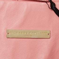 Richards Radcliffe Pink Leather Double Breasted Trench Coat M