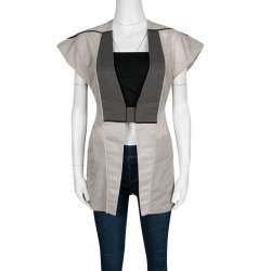 Rick Owens Colorblock Nylon Carapace Cap Sleeve Vest S