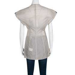 Rick Owens Colorblock Nylon Carapace Cap Sleeve Vest S