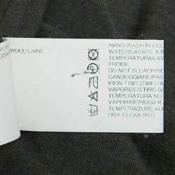 Pre Owned Rick Owens Dark Dust Grey Jersey Full Sleeve Maxi Dress M