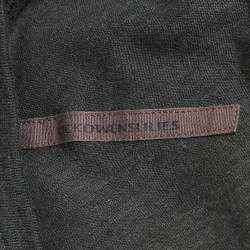 Pre Owned Rick Owens Dark Dust Grey Jersey Full Sleeve Maxi Dress M