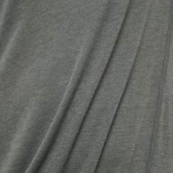 Pre Owned Rick Owens Dark Dust Grey Jersey Full Sleeve Maxi Dress M