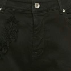Rick Owens DRKSHDW  Black Distressed Denim Skinny Jeans M Waist 31"