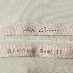 Rick Owens Grey Jersey Detail Shoulder Long Sleeve Top M