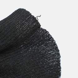 Rick Owens Black Stretch Knit Cardigan M
