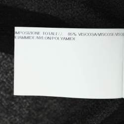 Rick Owens Black Stretch Knit Cardigan M