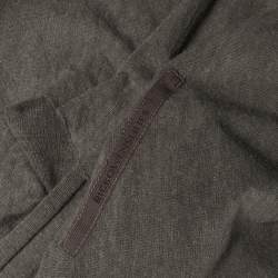 Pre Owned Rick Owens Grey Knit Knot Detail Top S