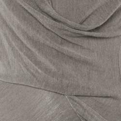 Pre Owned Rick Owens Grey Knit Knot Detail Top S