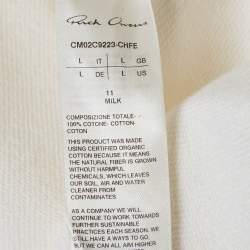 Pre Owned Rick Owens X Champions Off-White Embroidered Cotton Tank Top L