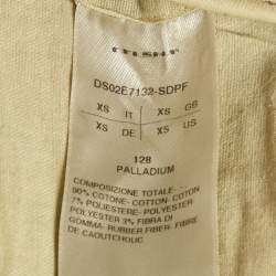 مملوكة مسبقًا قميص وسروال ريك أوينز دنيم بيج بلاتينيوم بمهمل XS