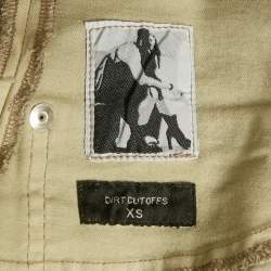 مملوكة مسبقًا قميص وسروال ريك أوينز دنيم بيج بلاتينيوم بمهمل XS